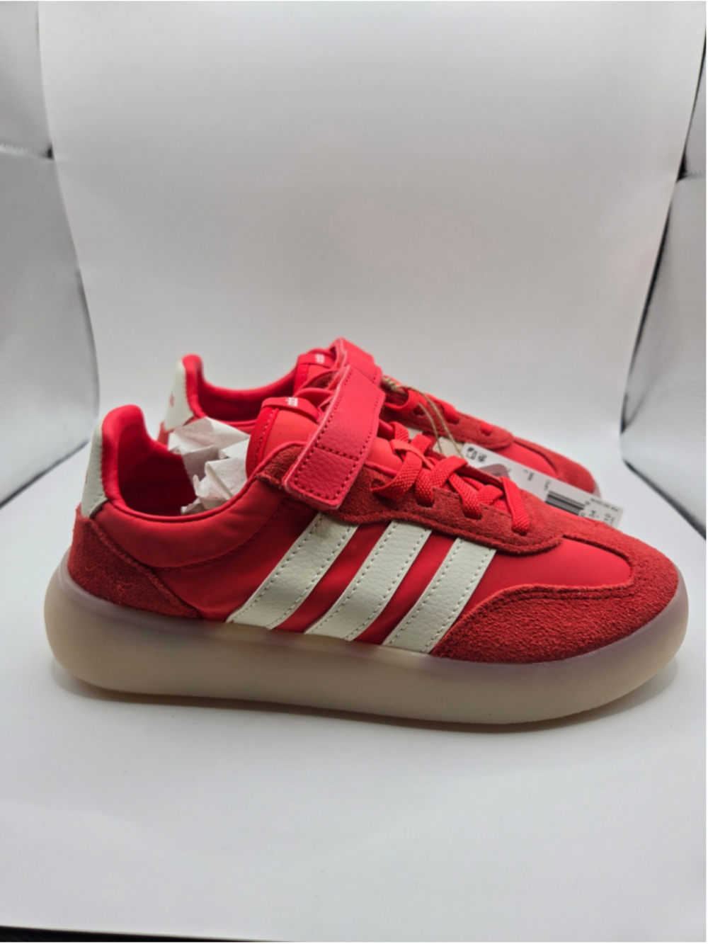 Unisex Adidas Barreda Decode EL C Sneakers Red Beige Size 2.5